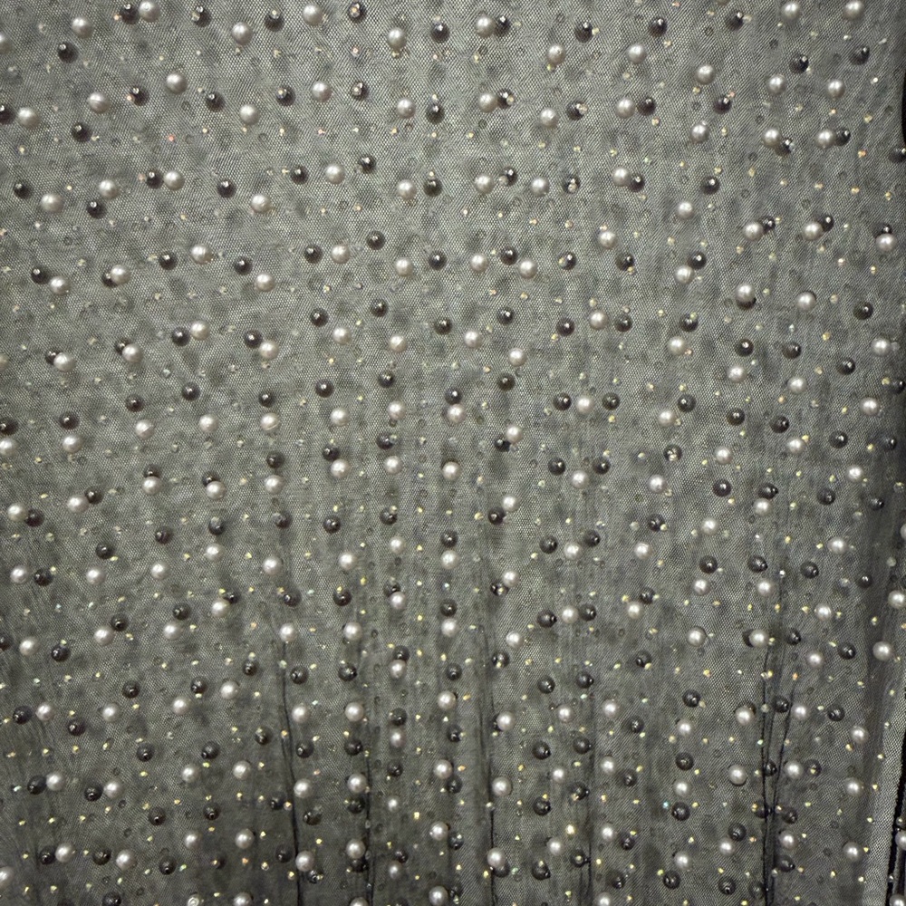 Haute Monde Beaded Long Sleeve Cover Up - Picture 2 of 4